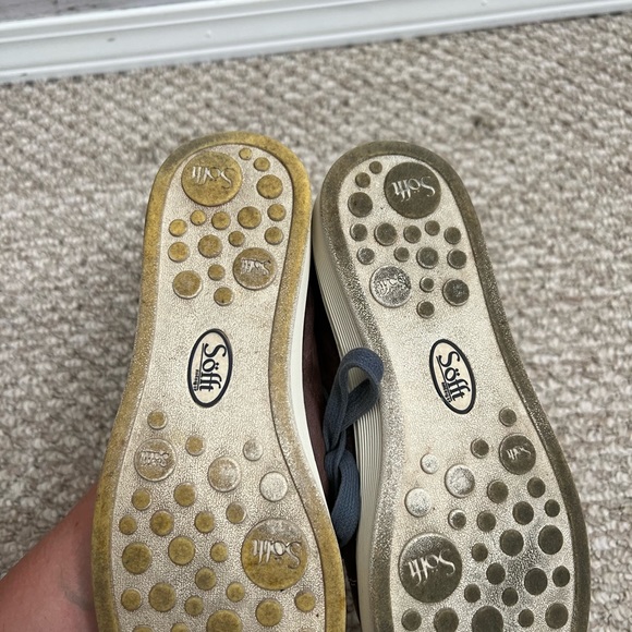 SOFFT brown leather sneakers blue size 6 - Picture 6 of 8